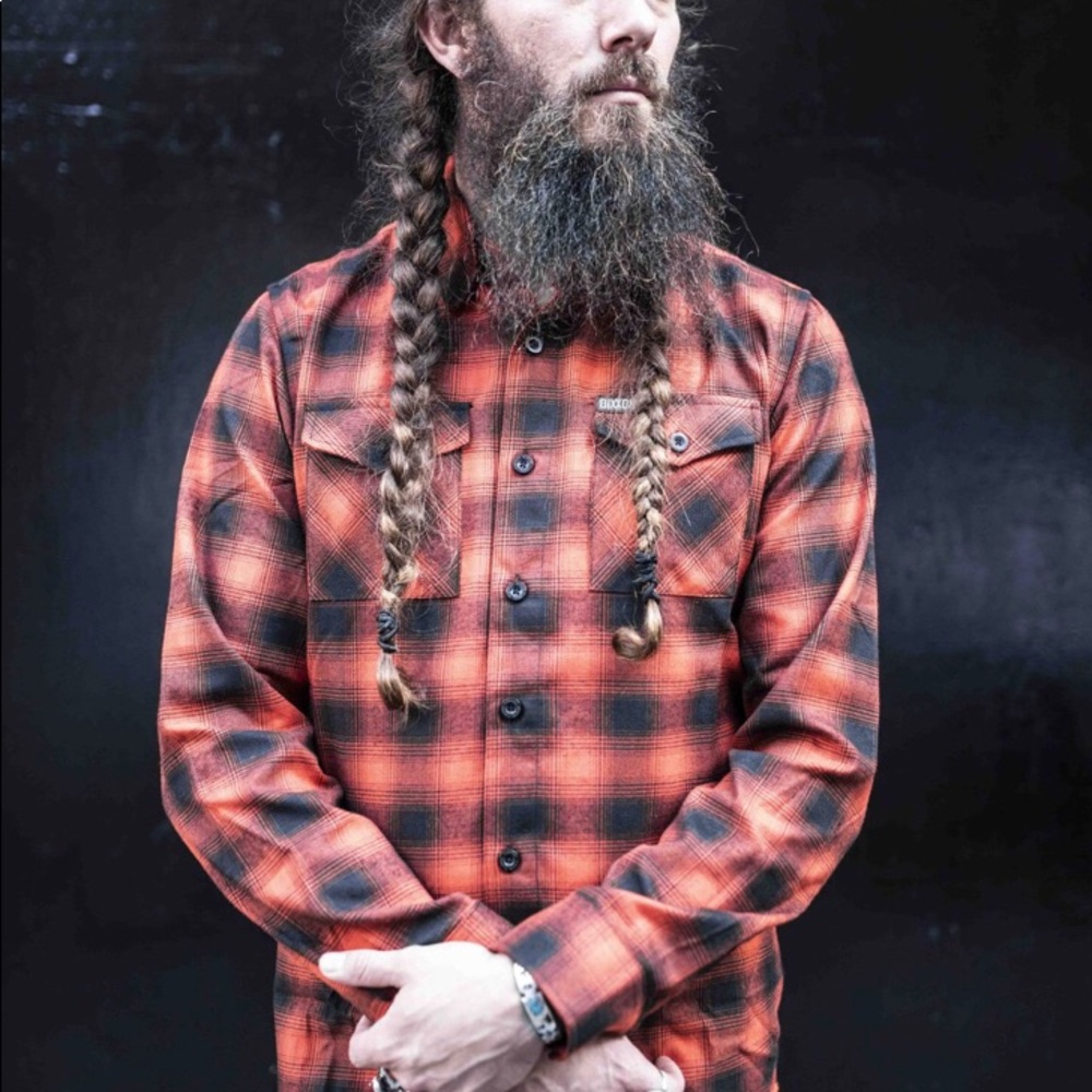 Dixxon Hard Hat Orange/Black Flannel Medium